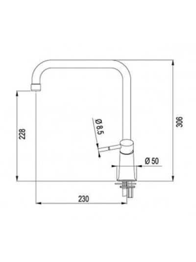 Смеситель кухонный FRANKE GALILEO хром FRANKE - 1 2