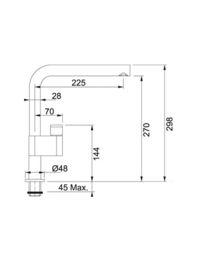 Змішувач для кухні FRANKE GRAMMY хром FRANKE - 1 2
