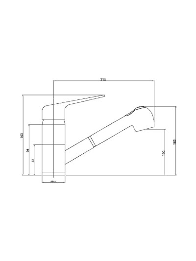 Смеситель кухонный UKINOX 41118-1 CR UKINOX - 1 2