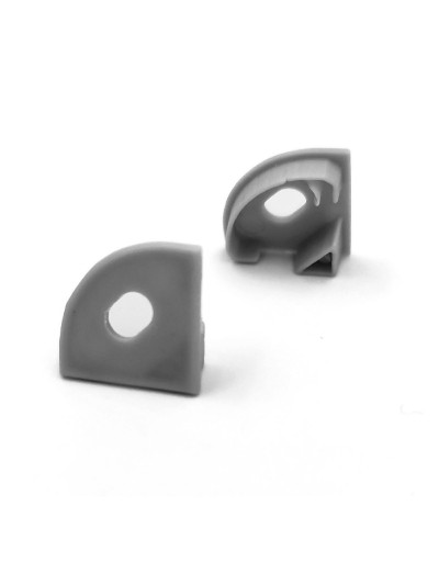 Заглушка к профилю алюминиевому  EC-ALP006-углов.(Пара) серые  - 1