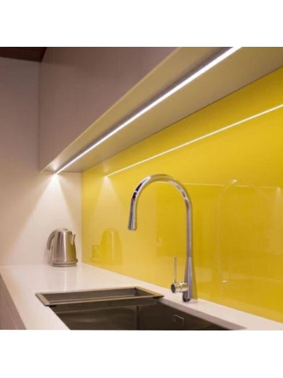 Профиль алюминиевый с рассеивателем ЛП7 Белый накладной 2 м  - 1 2