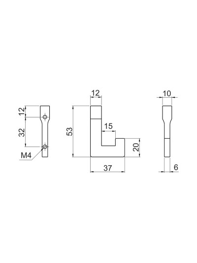 Крючок для одежды WP37-G0004 хром  - 1 2