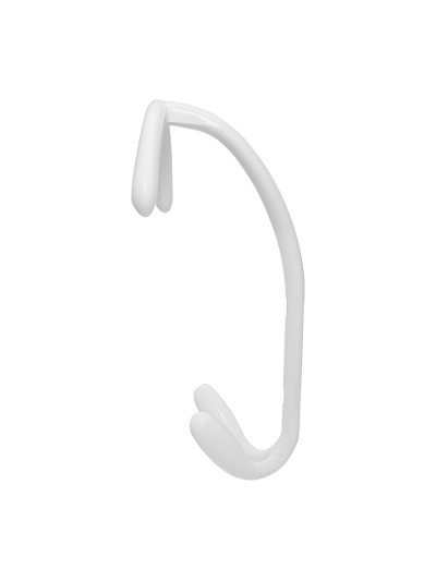Гачок для одягу М 6000.01 білий  - 1 2