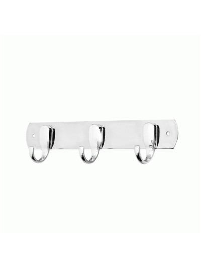 Планка на 3 гачка хром N372 (03-57-001)  - 1