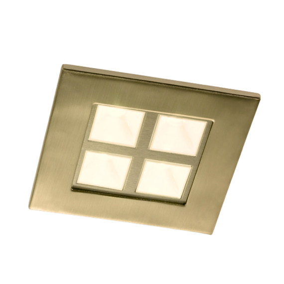 Світильник виразний квадратний, золото  - 1