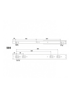 Напрямні кулькові телескопічні Linken L-500 H-45 Linken System - 2