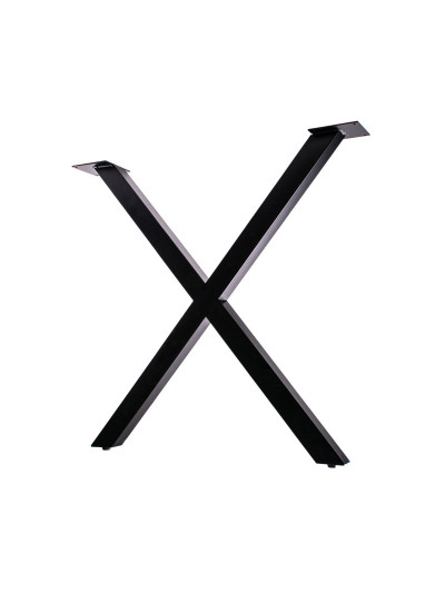 Опора для столу Х-подібна 710х650 мм Чорна DI FERRO - 1