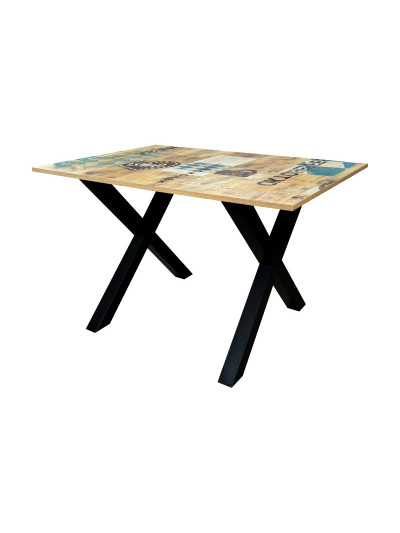 Стол в стиле лофт 1080х725х728 мм Октоберфест MebTech - 1 2