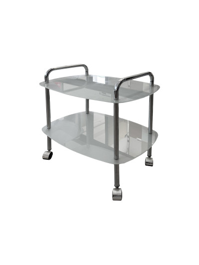 Журнальний столик на колесиках скло 400х560х540 мм MebTech - 1 2