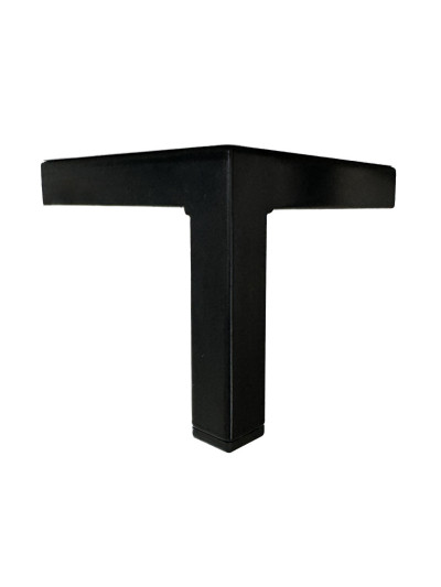 Ножка LOFT 108 металлическая H120 мм Черная  - 1