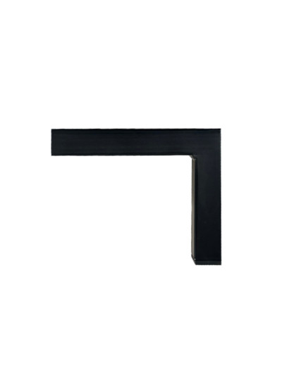 Ножка LOFT 108 металлическая H120 мм Черная  - 1 2