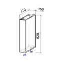 Тумба нижняя под карго 470х150х820 мм MEBTECH - 1