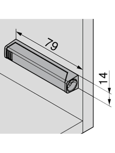 Тримач для Тип-он сірий довгий  - 1 2