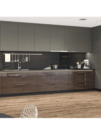 Фасад МДФ AGT Soft Touch Серый шелк мат 728 AGT - 1 2