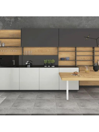 Фасад МДФ AGT Хром сірий глянець 6021 AGT - 1 2