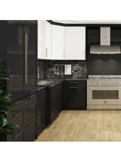 Фасад МДФ AGT Чорний глянець 6002 AGT - 1 2