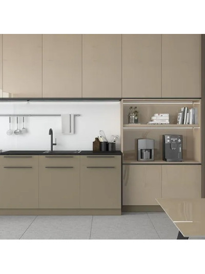 Фасад МДФ AGT Крем золотий глянець 640 AGT - 1 2