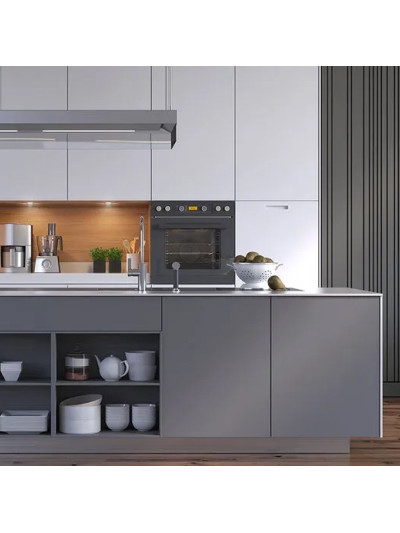 Фасад МДФ AGT Supra Mat Чорно-сірий 3024 AGT - 1 2