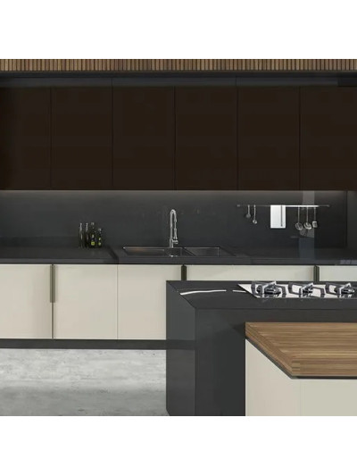 Фасад МДФ AGT Supra Mat Черный янтарь 3025 AGT - 1 2