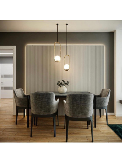 Рейкова стінова панель AGT PR01 Білий шовк 734 AGT - 1 2