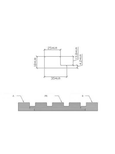 Конец к стеновой панели AGT PR01-B Черный шелк 723 AGT - 1 2
