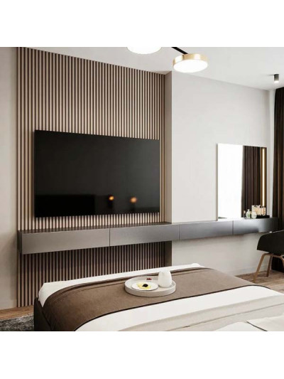 Реечная стеновая панель AGT PR01 Светло-серый шелк 729 AGT - 1 2