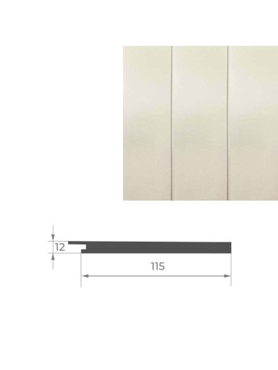 Кінець до стінової панелі AGT PR02-B Кремово-білий 3019 AGT - 1