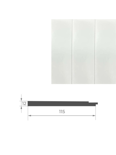 Початок до стінової панелі AGT PR02-A Білий шовк 734 AGT - 1