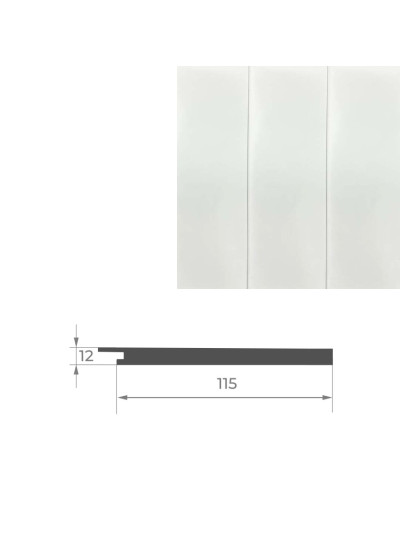 Конец к стеновой панели AGT PR02-B Белый шелк 734 AGT - 1
