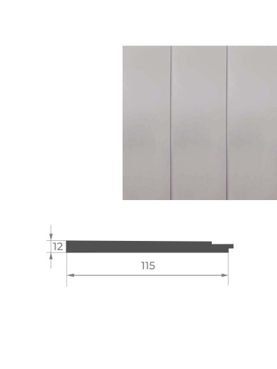Початок до стінової панелі AGT PR02-A Світло-сірий шовк 729 AGT - 1