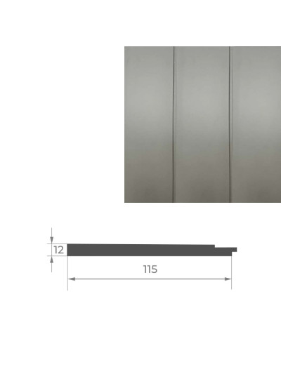 Початок до стінової панелі AGT PR02-A Темно-сірий шовк 726 AGT - 1