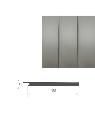Конец к стеновой панели AGT PR02-B Темно-серый шелк 726 AGT - 1