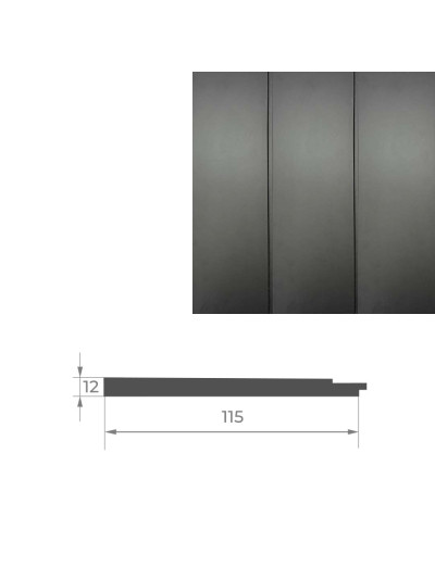 Початок до стінової панелі AGT PR02-A Чорний шовк 723 AGT - 1