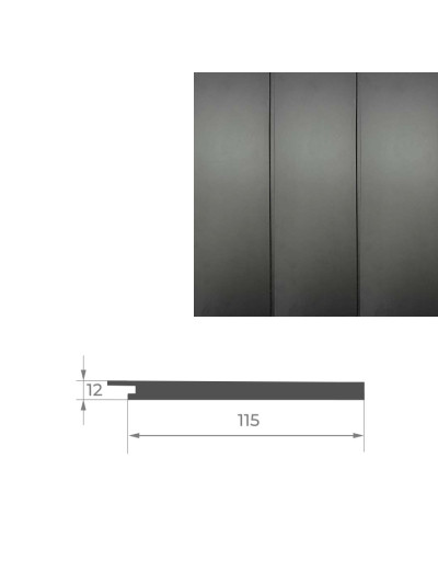 Кінець до стінової панелі AGT PR02-B Чорний шовк 723 AGT - 1