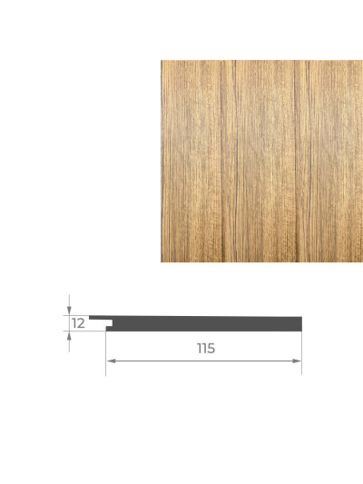 Кінець до стінової панелі AGT PR02-B Тик 248 AGT - 1