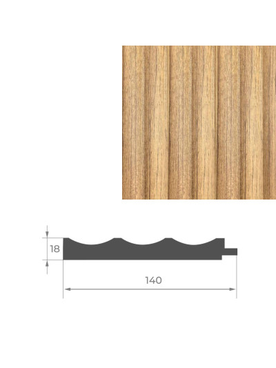 Початок до стінової панелі AGT PR03-A Тик 248 AGT - 1