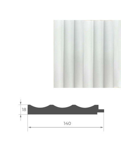 Начало к стеновой панели AGT PR03-A Белый шелк 734 AGT - 1