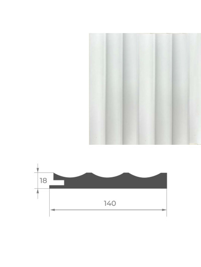 Конец к стеновой панели AGT PR03-B Белый шелк 734 AGT - 1