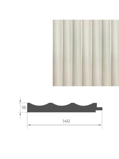 Начало к стеновой панели AGT PR03-A Кремово-белый 3019 AGT - 1