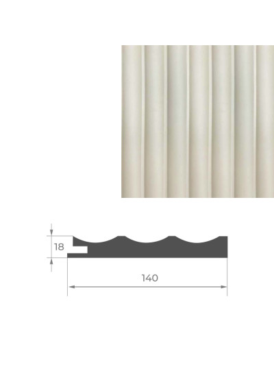 Конец к стеновой панели AGT PR03-B Кремово-белый 3019 AGT - 1