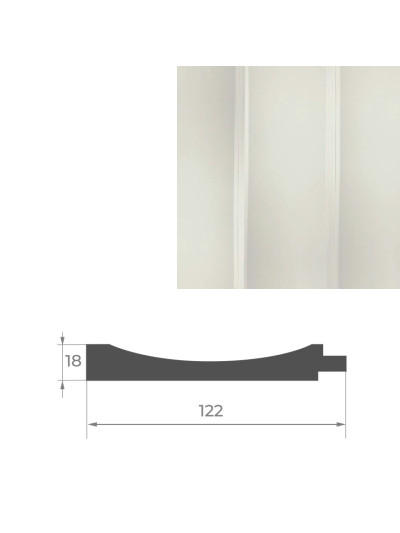 Початок до стінової панелі AGT PR04-A Світлий крем 398 AGT - 1