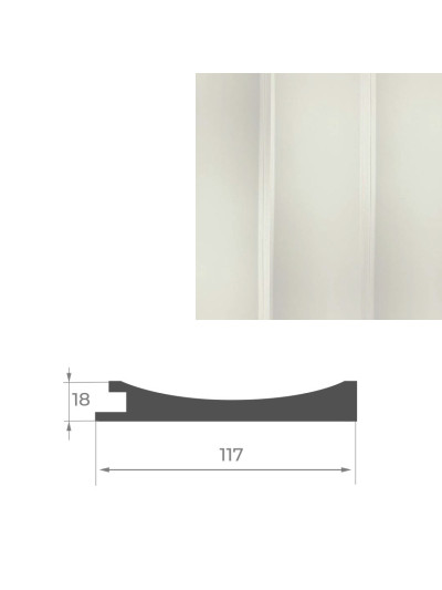 Кінець до стінової панелі AGT PR04-B Світлий крем 398 AGT - 1