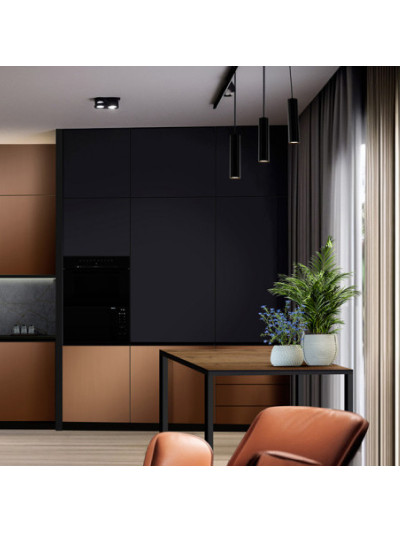 Фасад МДФ LuxeForm Idea Чорний трюфель мат МТ-015 iS LuxeForm - 1 2