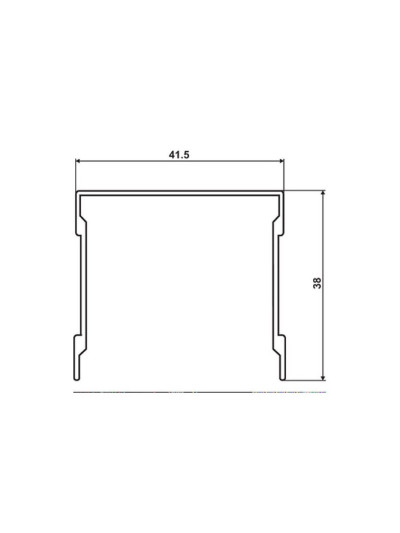 Направляющая Rolla ОДИНАР верхняя Светлое золото СКВ-1136  ROLLA - 1 2