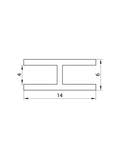 Планка соединительная для ДВП L2000 Белая MEBTECH - 1 2