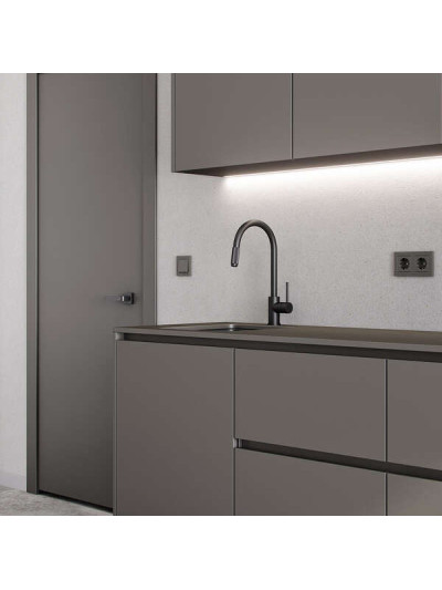 ЛДСП Kronospan 2800х2070x18 мм Графіт Сірий 0162 РЕ Kronospan - 1 2