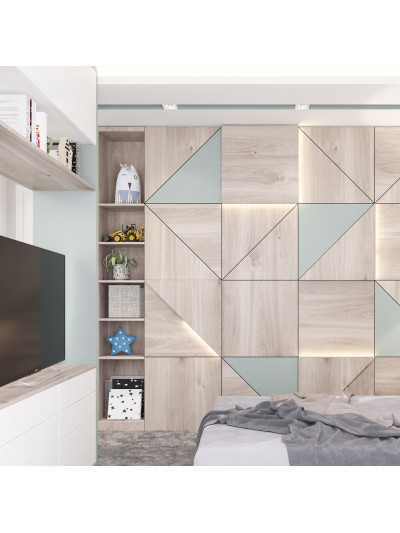 ЛДСП Kronospan 2800х2070x18 мм Дуб Кастелло Сірий К357 PW Kronospan - 1 2