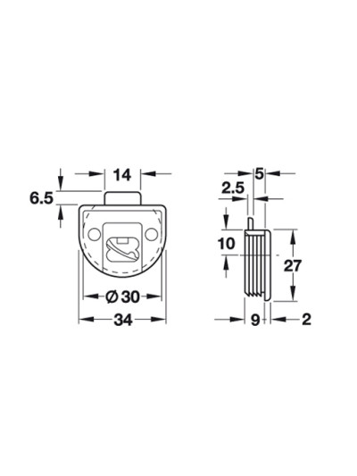 Колесо Пластик верхнє для розсувної системи Коричневий  - 1 2