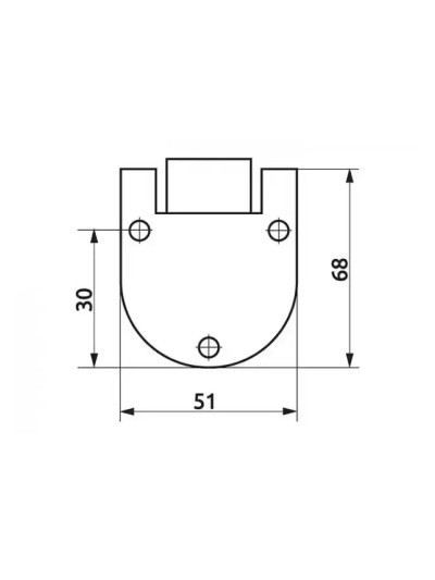Ролик верхній для розсувної системи FАST  - 1 2