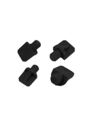 Полкодержатель-лопатка пластиковый, черный  - 1